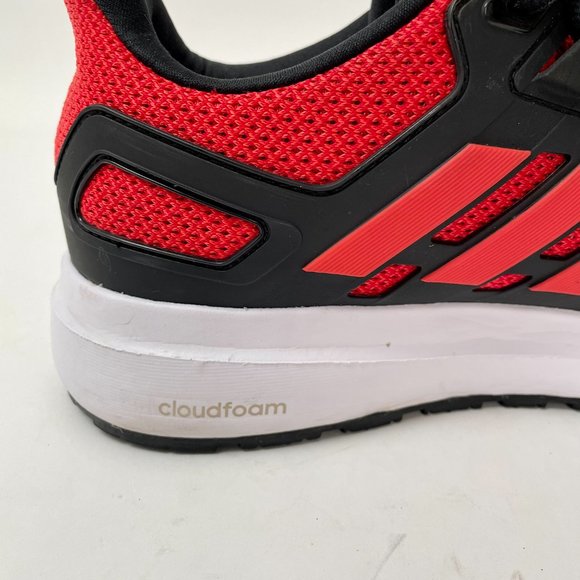 Men's Adidas Energy Cloud 2 Red Black Colourway Runners Sneakers, Size 10.5 - Picture 8 of 10